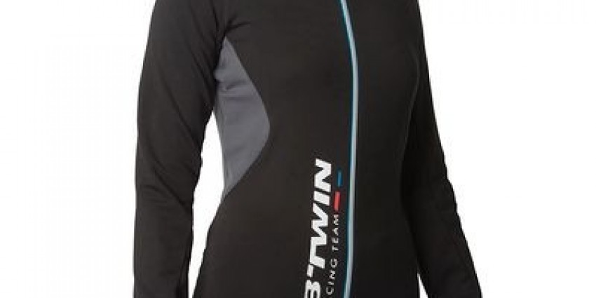 Maillot velo manches longues Decathlon