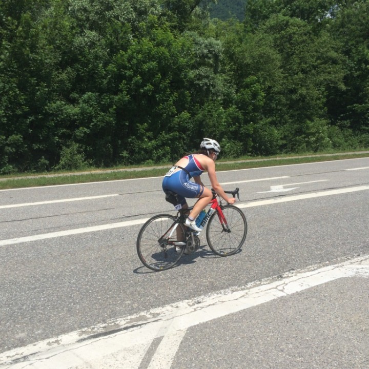 Stéphanie fait son 1er Half à Doussard