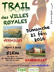 affiche trail des villes royales