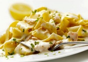 pâtes saumon