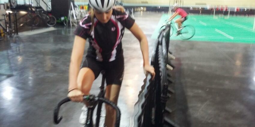 echauffement piste velodrome